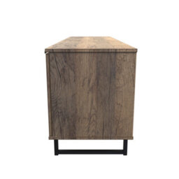 Fuji 2 Door 1 Drawer Wide Tv Unit In Vintage Oak (Ready Assembled) - thumbnail 4