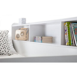 Ashfield Pure White Triple Sleeper Book Case Bunk Bed 3Ft (90Cm) - thumbnail 7