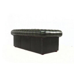 Chesterfield 3 Seater Antiquen Green Real Leather Tufted Buttoned Sofa In Classic Style - thumbnail 8