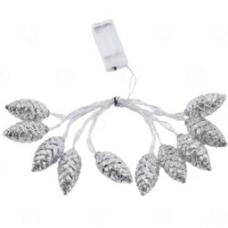 Amorly 2M Battery Operated Pinecone Fairy String Lights, Warm White Led Decorative Lantern Lights For Indoor Outdoor Christmas - thumbnail 1