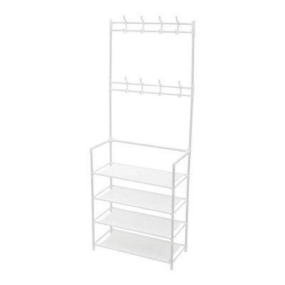Coat And Hat Stand Shoe Rack Shelf Bag Storage - image 1