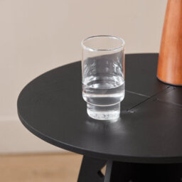 Sobuy Hfbt01-Sch, Round Side Table Coffee Table Sofa Side Table Bedside Table Nightstand In Mortise And Tenon Structure,black - thumbnail 9