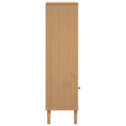 Walplus Bookcase Senja Rattan Look Brown 60X35X130 Cm Solid Wood Pine - thumbnail 7