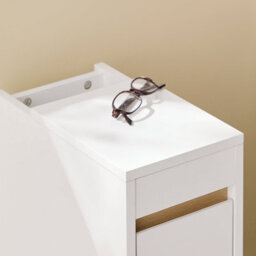 Sobuy Fbt163-Nw,narrow Bedside Table Nightstands With Removable Top And Drawer 20Cm Wide Side Table,w20Xd35Xh60 - thumbnail 9
