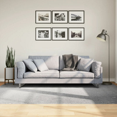 Berkfield Rug Iza Short Pile Scandinavian Look Grey 160X230 Cm - image 1