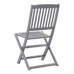 Berkfield Folding Outdoor Chairs 8 Pcs Solid Acacia Wood - thumbnail 4