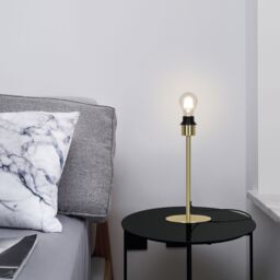 GoodHome Willet Brushed Brass Table Lamp Base - thumbnail 7