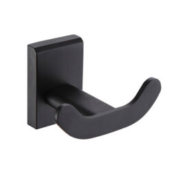 Showerdrape Unity Black Steel Wall Mounted Robe Hook - thumbnail 3