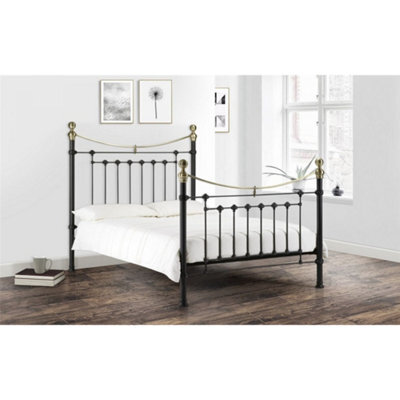 Ashfield Victorian Style Black & Gold High End Bed Frame - King Size 5Ft (150Cm) - image 1