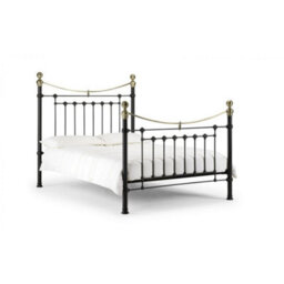 Ashfield Victorian Style Black & Gold High End Bed Frame - King Size 5Ft (150Cm) - thumbnail 2