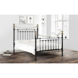 Ashfield Victorian Style Black & Gold High End Bed Frame - King Size 5Ft (150Cm) - thumbnail 1