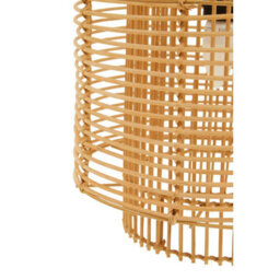 Orsina Natural Rattan Overlapping Pendant Lamp, Eco-Friendly Hanging Rattan Pendant Light, Durable Hanging Lamp - thumbnail 5