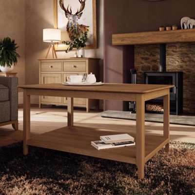 Fwstyle Taberno Coffee Table Natural Oak (H) 46 (W) 90 (D) 60Cm - image 1