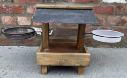 Ruddings Wood Wooden Ground Bird Feeder Table Station Bird Bath Fully Assembled - thumbnail 3