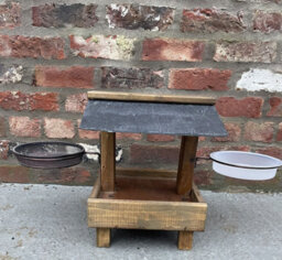 Ruddings Wood Wooden Ground Bird Feeder Table Station Bird Bath Fully Assembled - thumbnail 7