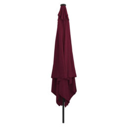 Berkfield Modern Garden Parasol Red, Black 295 X 295 X 245 Cm Polyester, Steel - thumbnail 1