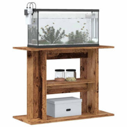 Walplus Old Wood Aquarium Stand 80X35X60Cm Engineered Wood Fish Tank Cabinet - thumbnail 3