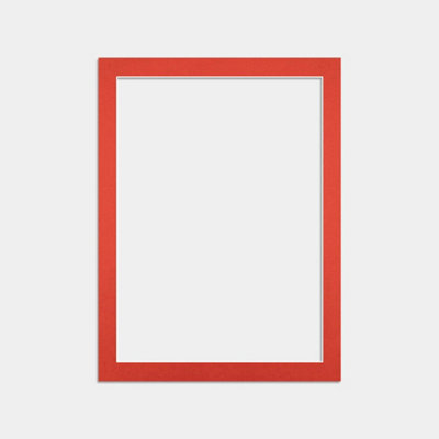Ak Frames 16X12 Poppy Red Picture Mounts To Fit 14X10 Aperture Size - Mount Board Only (No Frame Included) - image 1