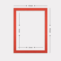 Ak Frames 16X12 Poppy Red Picture Mounts To Fit 14X10 Aperture Size - Mount Board Only (No Frame Included) - thumbnail 3