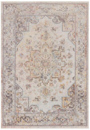 Furniturebox Uk Parisa Cream Vintage Persian Inspired Medallion Rug 160X230 - thumbnail 4