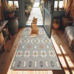 Ameha Non Slip Printed Hallway Runner Rug Kitchen Large Floor Soft Touch Mats Geometric Carpets(Nova, 80X150 Cm) - thumbnail 4