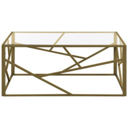 Beliani Coffee Table Orland Glass Gold - thumbnail 4
