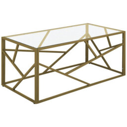 Beliani Coffee Table Orland Glass Gold - thumbnail 1