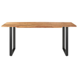 Berkfield Dining Table 180X90X76 Cm Solid Acacia Wood - thumbnail 3