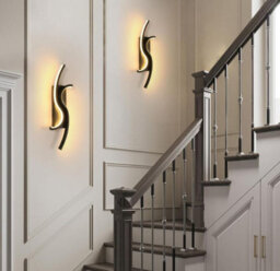 Led Black Indoor Wall Light 12W 1350Lm Modern Wall Lamp Acrylic - thumbnail 3