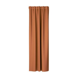 Bricoflor Blackout Curtain With Concealed Loops  - Orange-Terracotta - 2,45 X 1,40 M - Plain - thumbnail 4