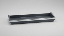 Black Floating Wall Shelf With Blue Led Light - thumbnail 2