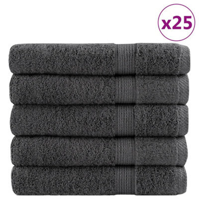 Berkfield Premium Sauna Towels Solund 25Pcs Anthracite 80X200Cm 600Gsm - image 1