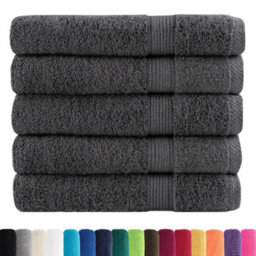 Berkfield Premium Sauna Towels Solund 25Pcs Anthracite 80X200Cm 600Gsm - thumbnail 2