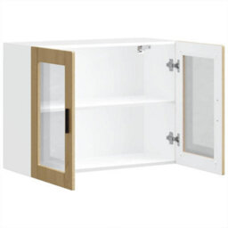 Berkfield Kitchen Wall Cabinet With Glass Door Porto Sonoma Oak - thumbnail 6