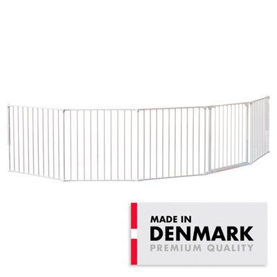 Babydan Olaf Xxx Wide Wall Mounted Safety Gate 90 - 350Cm Multi-Use Room Divider, Fire Guard & Play Pen White - image 1