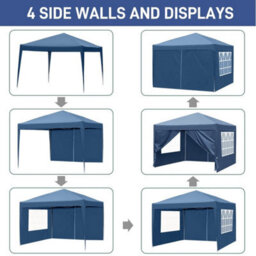 3X3M Pop Up Gazebo Patio Party Event Heavy Duty Garden Outdoor Canopy - thumbnail 1