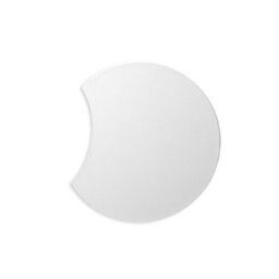 Luminosa Lighting Luminosa Fusion Flush Wall Lamp 25Cm Round, 480Lm, 8W Led 3000K Matt White, Acrylic
