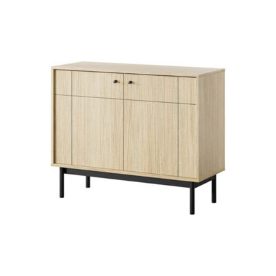 Arte Elegant Japandi Sideboard Cabinet H840mm W1040mm D390mm In Oak Linea - Scandinavian-Inspired Storage Solution - image 1