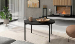 Arte Sigma A Coffee Table In Black Matt - Modern Elegance Meets Versatility - W840mm X H430mm X D840mm - thumbnail 2