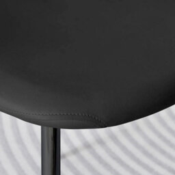 Kosy Koala Modern Grey Dining Table And 4 Black Faux Leather Chairs Set, Kitchen Dining Room Furniture - thumbnail 7