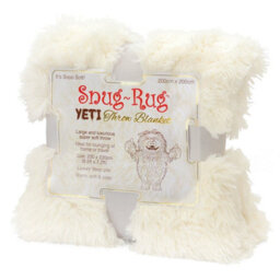 Snug Rug Snug Rug Yeti Deep Pile Faux Fur Throw Blanket Fluffy Soft Luxury 2.5Kg King Size 200 X 220Cm - thumbnail 1
