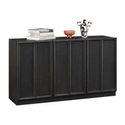 Wyld Haus Dali Black Wood 4 Panelled Door Sideboard - thumbnail 6