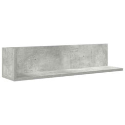 Berkfield Wall Shelves 2 Pcs Concrete Grey 75X16.5X16.5 Cm Engineered Wood - thumbnail 5