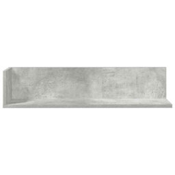 Berkfield Wall Shelves 2 Pcs Concrete Grey 75X16.5X16.5 Cm Engineered Wood - thumbnail 4