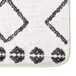 Walplus Rug Washable 190X300 Cm Black And White Anti Slip - thumbnail 2