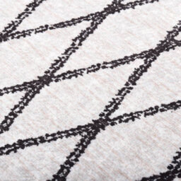 Walplus Rug Washable 190X300 Cm Black And White Anti Slip - thumbnail 4