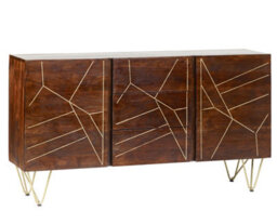 Worcester Dark Gold Extra Large Sideboard 3 Drawers And 2 Doors - thumbnail 3