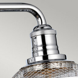 Luminosa Lighting Elstead Hinkley Rigby 3 Light Wall Light Polished Chrome Ip44 - thumbnail 4