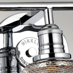 Luminosa Lighting Elstead Hinkley Rigby 3 Light Wall Light Polished Chrome Ip44 - thumbnail 3