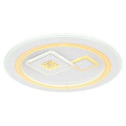 Luminosa Lighting Luminosa Valeria Round Integrated Led Semi Flush Ceiling Light White 2X Led Dimmable 2700-6500K Remote Control - thumbnail 5